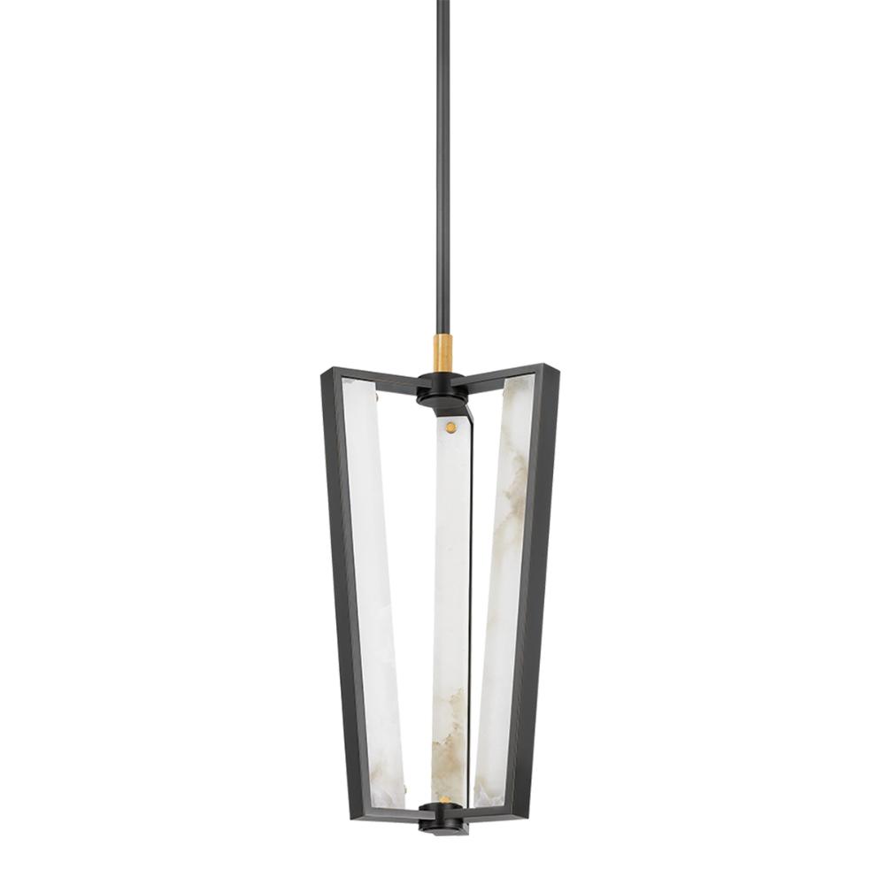 Hudson Valley 4053-AGB/DB Edgemere Pendant in Aged Brass/distressed Bronze