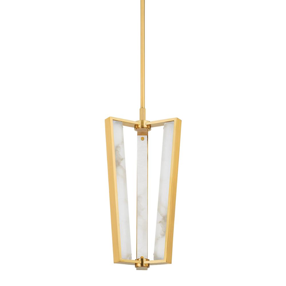 Hudson Valley 4053-AGB Edgemere Pendant in Aged Brass
