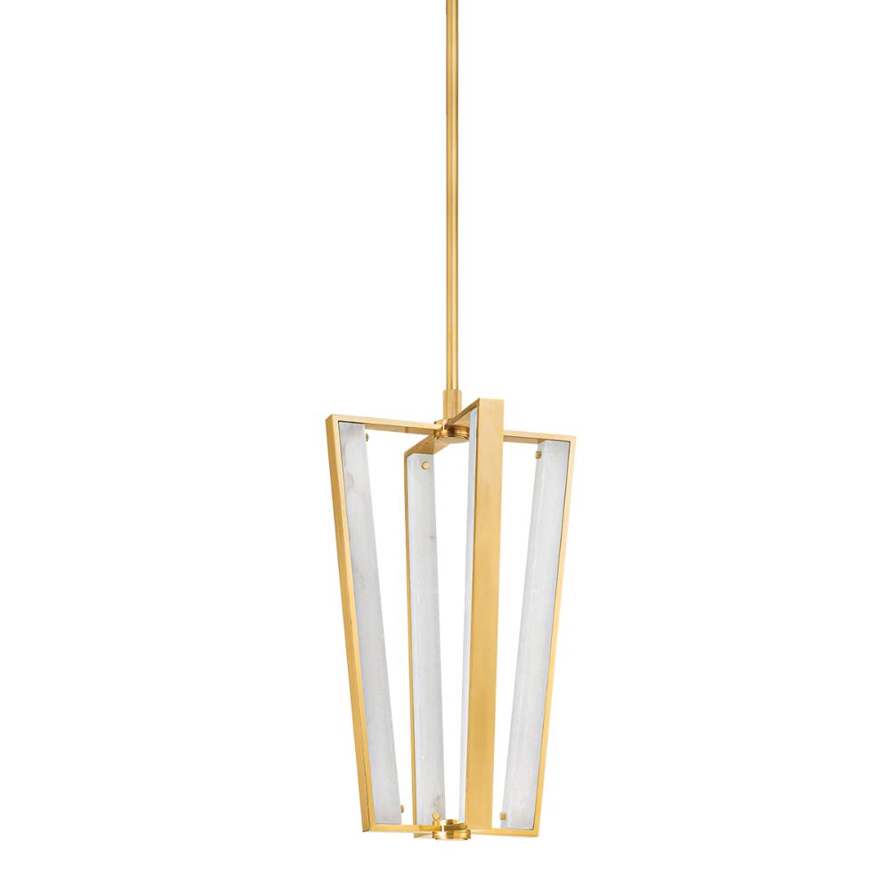 Hudson Valley 4054-AGB Edgemere Pendant in Aged Brass