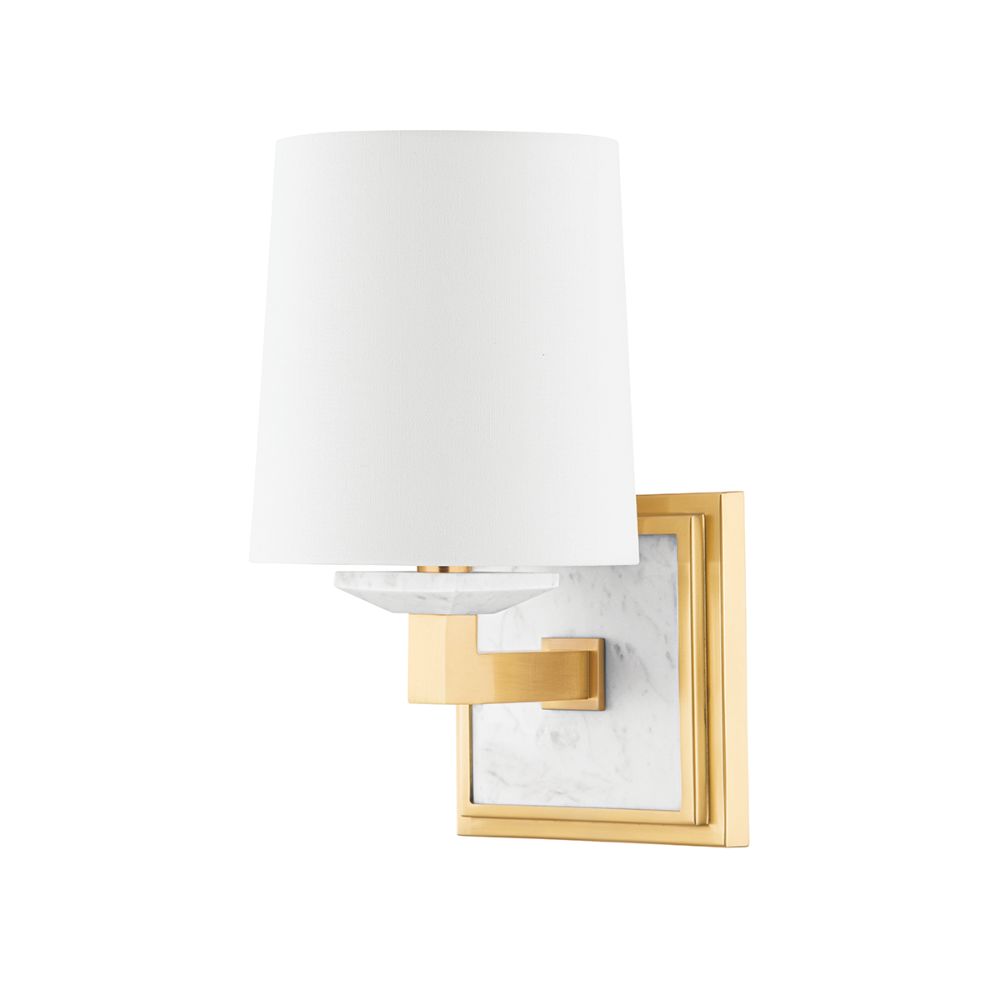 Hudson Valley 4071-AGB 1 Light Wall Sconce in Aged Brass