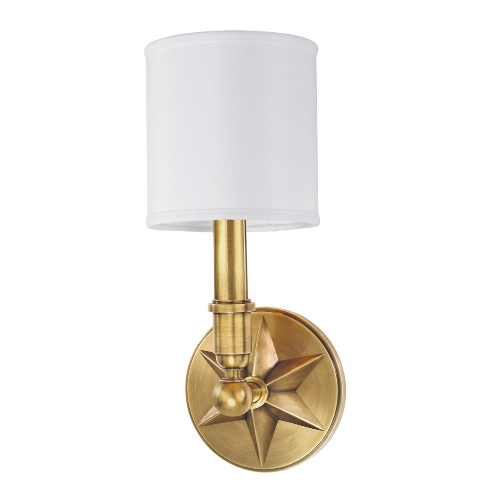 Hudson Valley Lighting 4081-AGB-WS Bethesda 1 Light Wall Sconce in Aged Brass