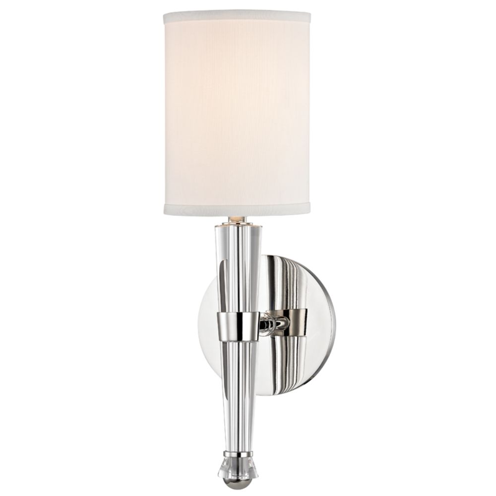 Hudson Valley 4110-PN Volta 1 Light Wall Sconce in Polished Nickel