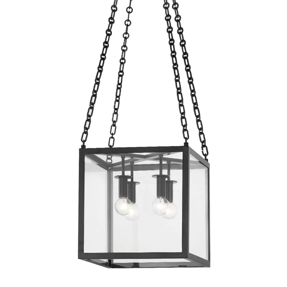 Hudson Valley 4113-AI 4 Light Small Pendant in Aged Iron