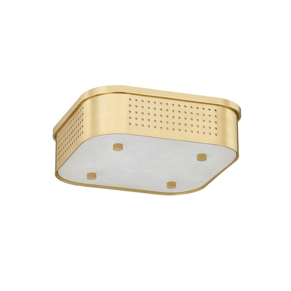 Hudson Valley 4114-AGB Madison Square Flush Mount in Aged Brass