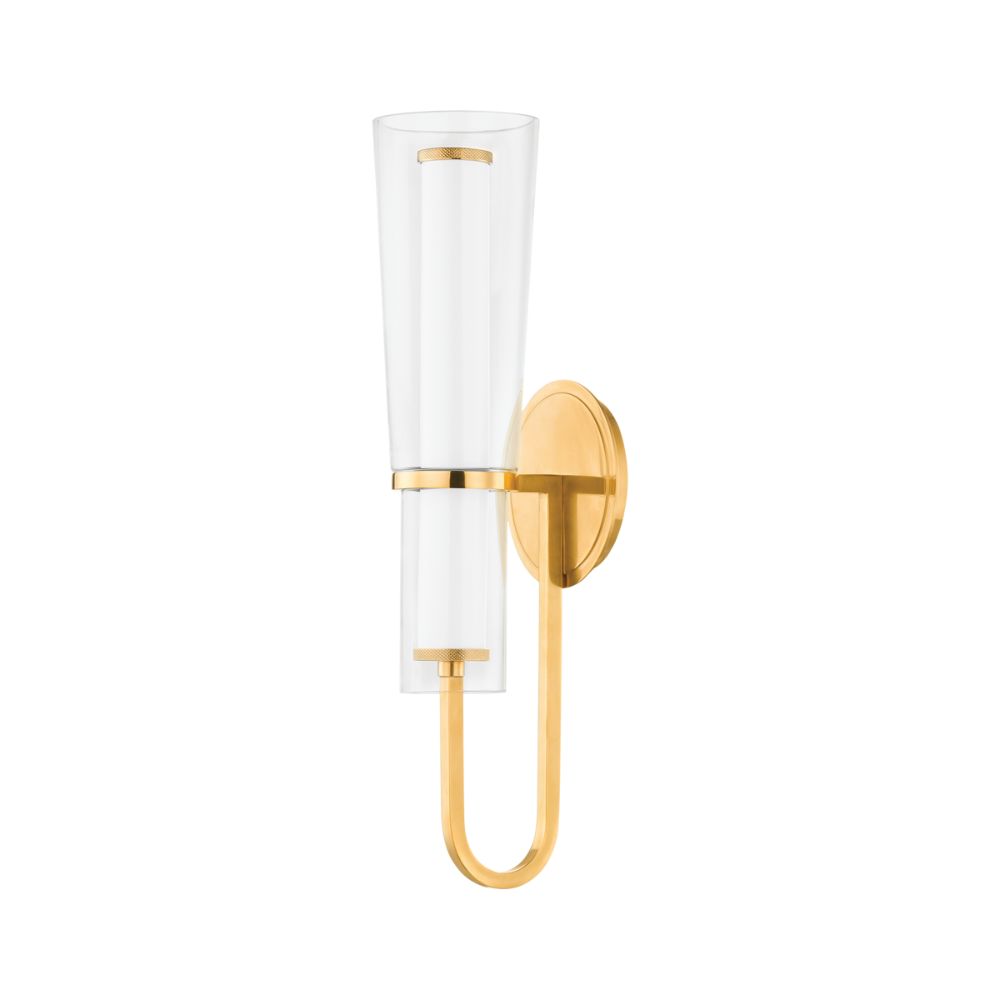 Hudson Valley Lighting 4220-AGB Vancouver Wall Sconce in Aged Brass
