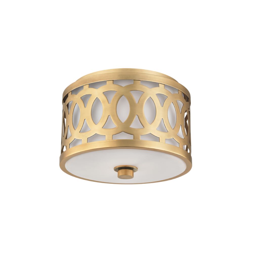 Hudson Valley 4310-AGB GENESEE-FLUSH MOUNT in Aged Brass