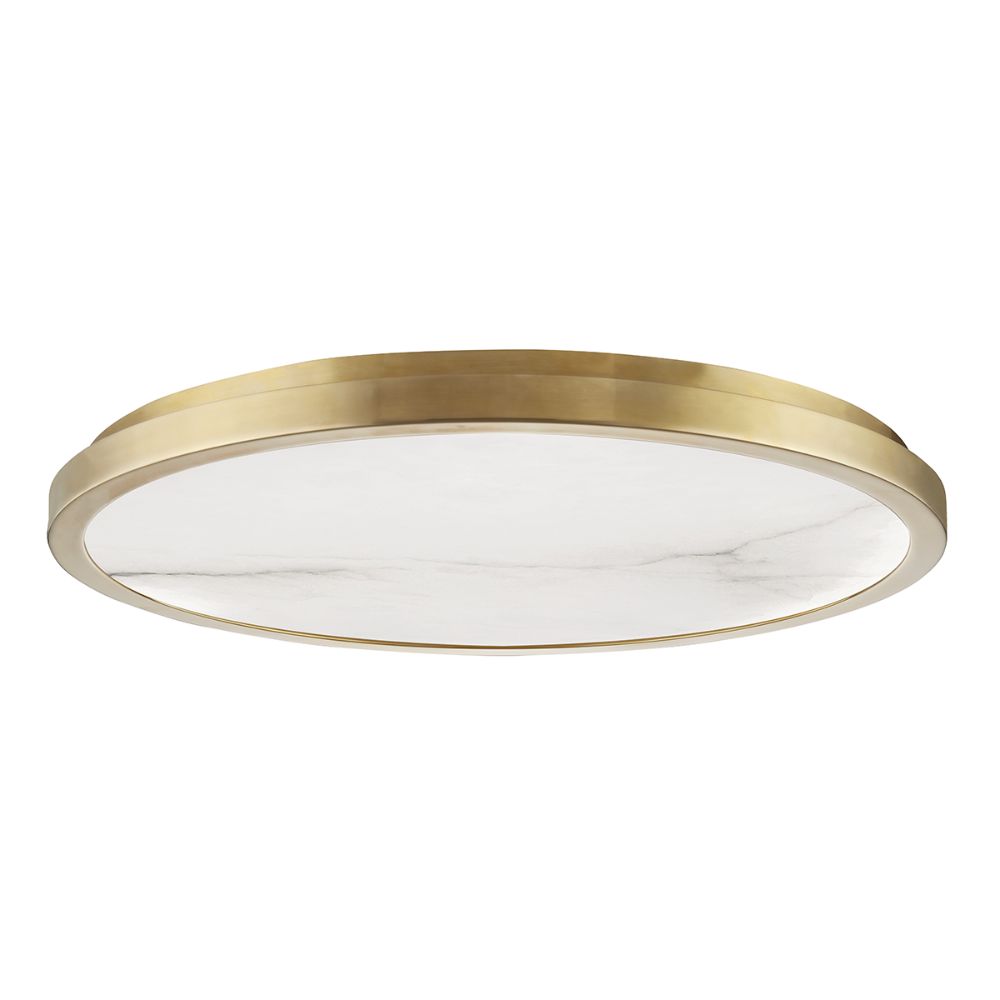Hudson Valley Lighting 4324-AGB Woodhaven 24" Led Flush Mount in Aged Brass
