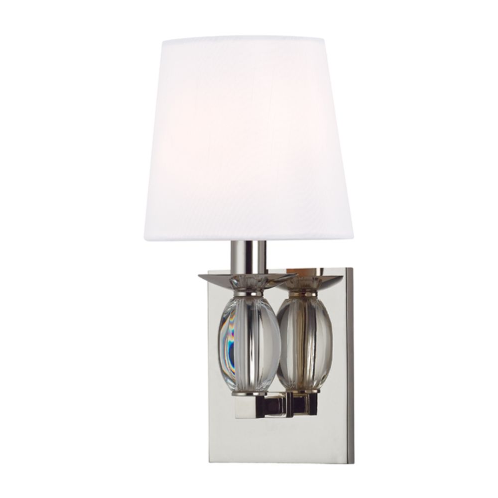 Hudson Valley Lighting 4611-PN Cameron 1 Light Wall Sconce in Polished Nickel