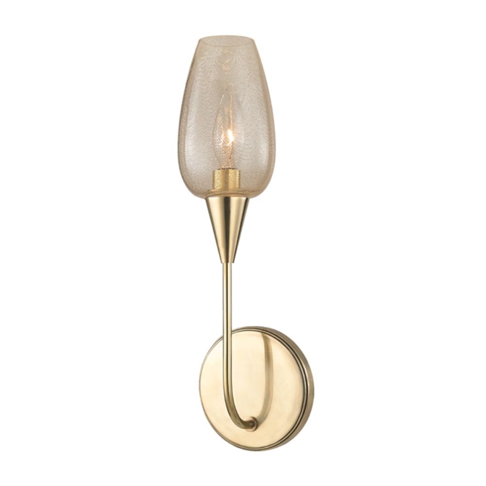 Hudson Valley 4701-AGB LONGMONT-WALL SCONCE in Aged Brass