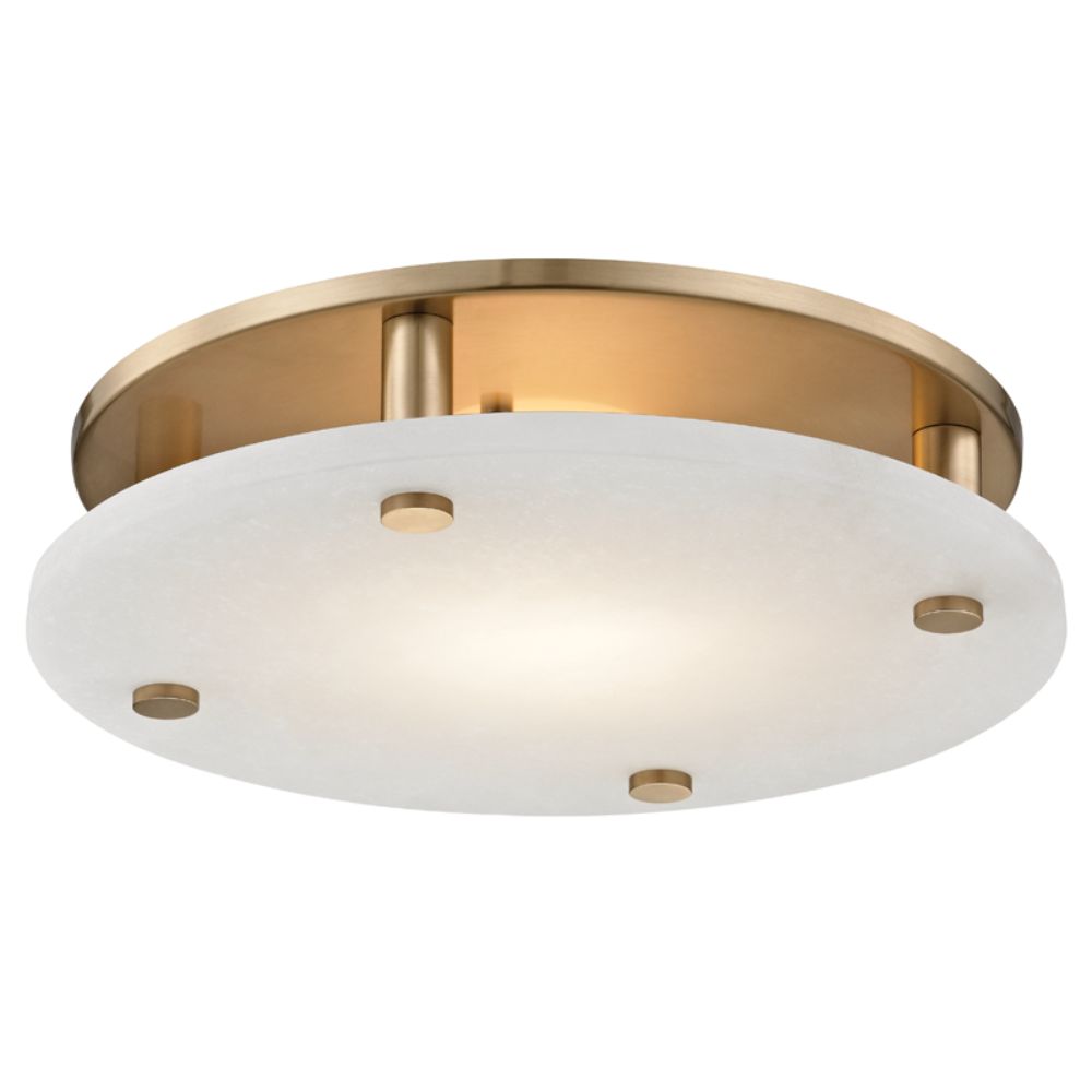Hudson Valley 4715-AGB Croton Large Led Flush Mount in Aged Brass