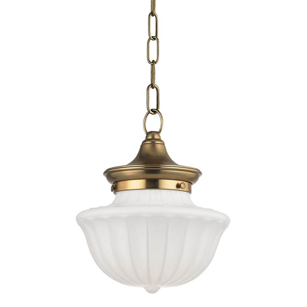 Hudson Valley 5009-AGB DUTCHESS-PENDANT in Aged Brass