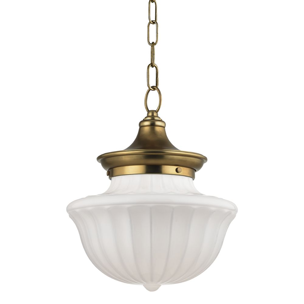 Hudson Valley 5012-AGB DUTCHESS-PENDANT in Aged Brass