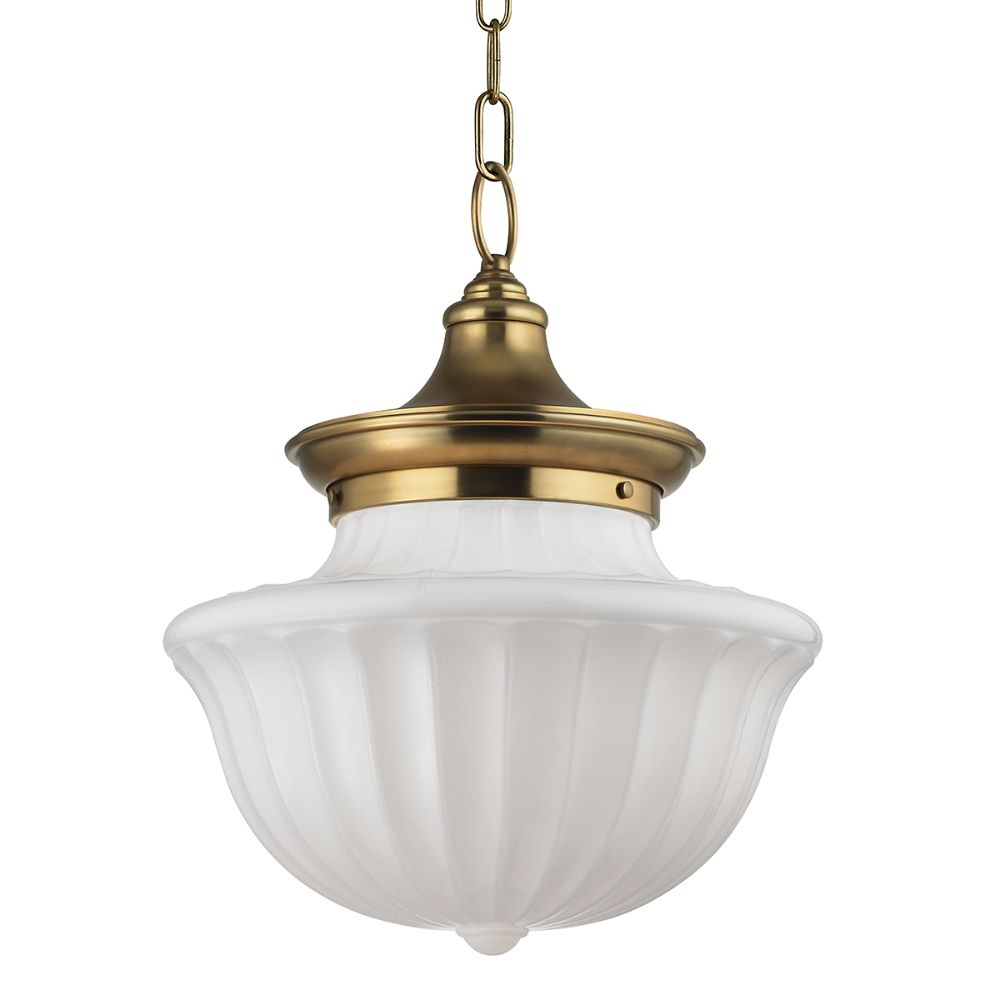 Hudson Valley 5015-AGB DUTCHESS-PENDANT in Aged Brass