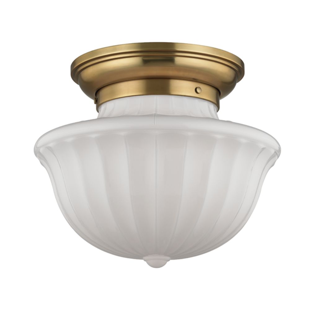 Hudson Valley 5015F-AGB DUTCHESS-FLUSH MOUNT in Aged Brass