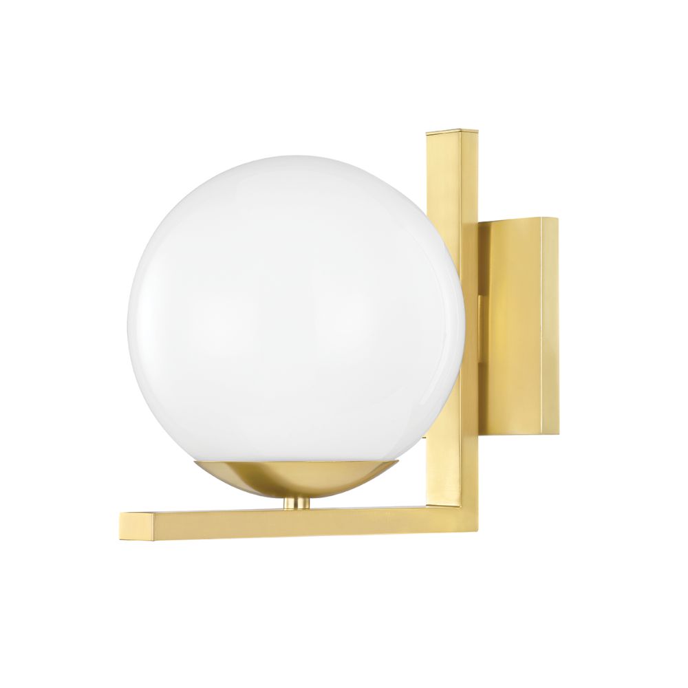 Hudson Valley 5081-AGB 1 Light Wall Sconce in Aged Brass