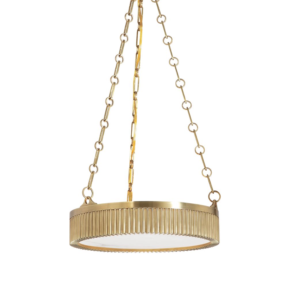 Hudson Valley Lighting 516-AGB Lynden 4 Light Pendant in Aged Brass