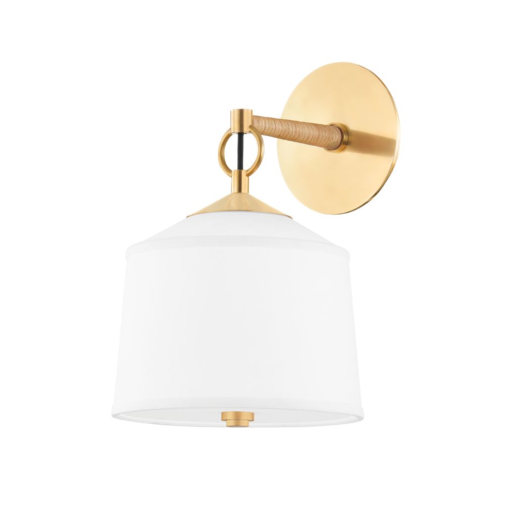 Hudson Valley 5200-AGB 1 Light Wall Sconce in Aged Brass