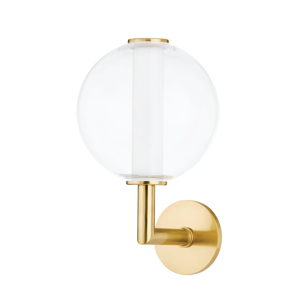 Hudson Valley 5209-AGB 1 Light Wall Sconce in Aged Brass