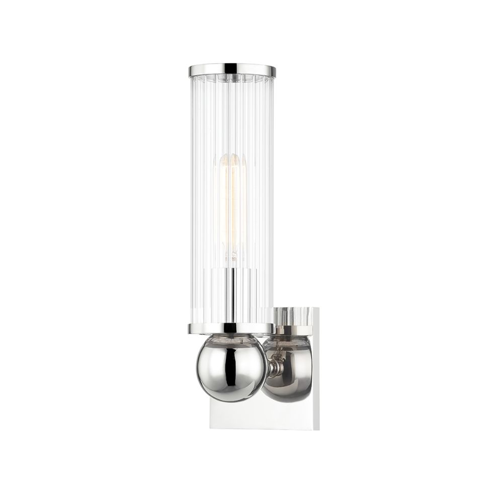 Hudson Valley 5271-PN 1 Light Wall Sconce in Polished Nickel