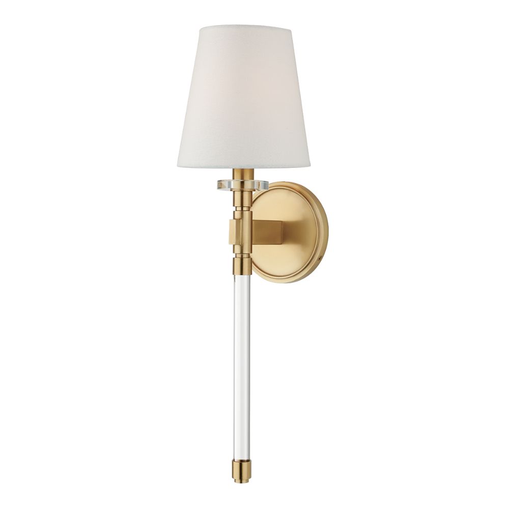 Hudson Valley 5410-AGB Blixen 1 Light Wall Sconce in Aged Brass