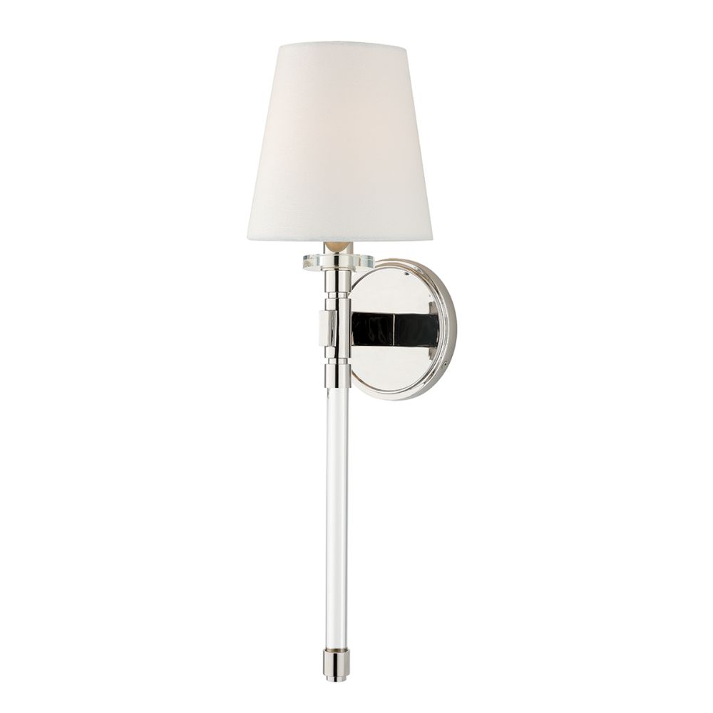 Hudson Valley 5410-PN Blixen 1 Light Wall Sconce in Polished Nickel
