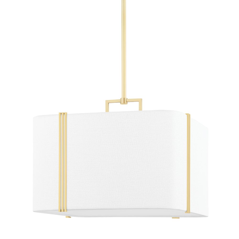 Hudson Valley 5420-AGB 4 Light Large Pendant in Aged Brass