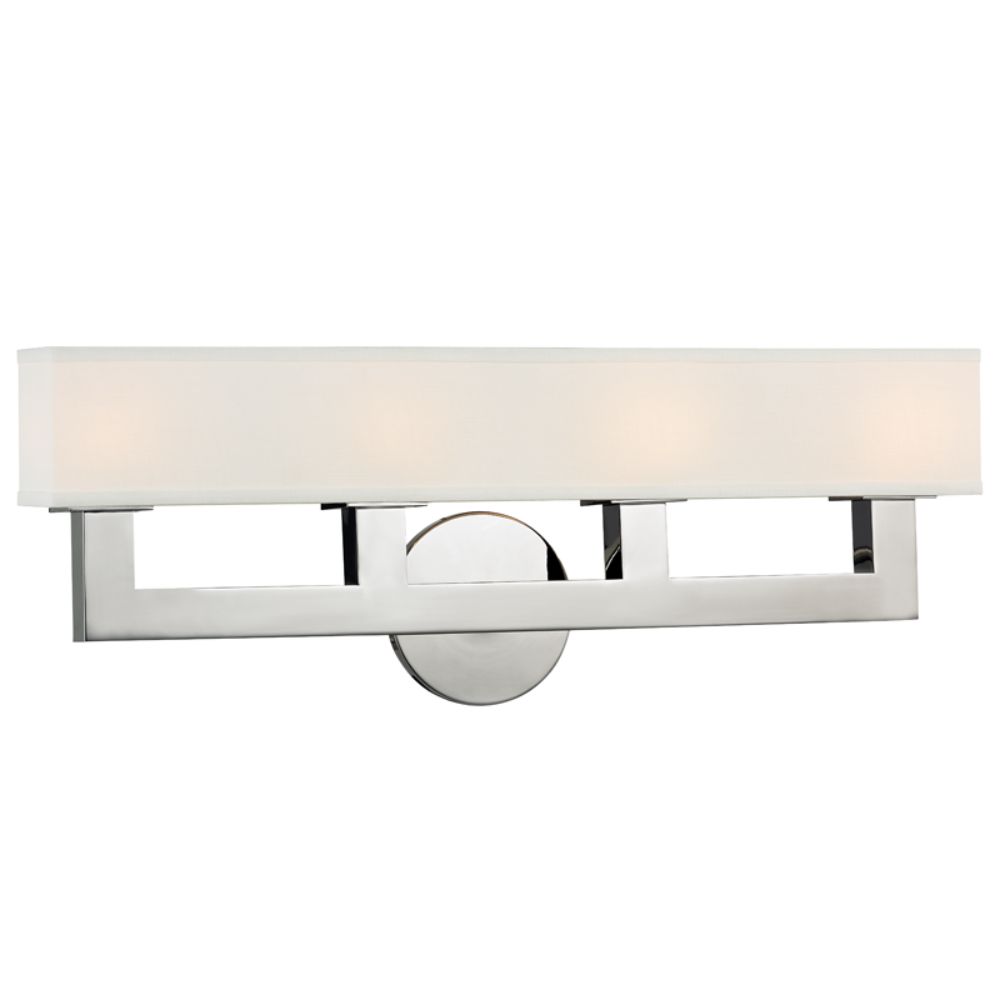 Hudson Valley 5454-PN Clarke 4 Light Led Wall Sconce in Polished Nickel