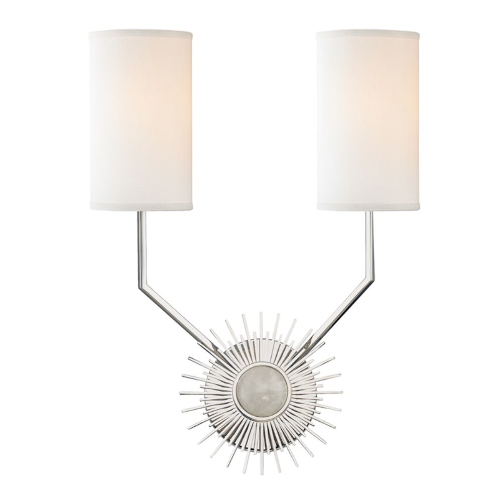 Hudson Valley 5512-PN 2 LIGHT WALL SCONCE in Polished Nickel