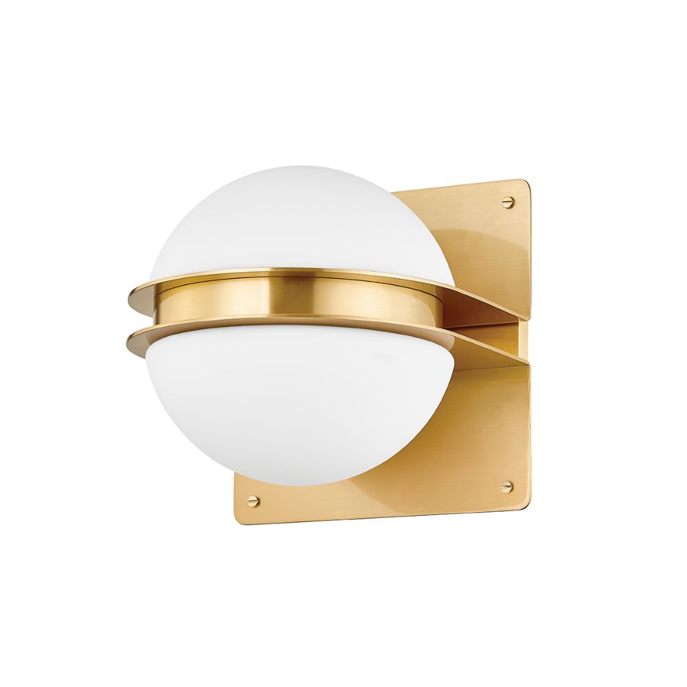 Hudson Valley 5900-AGB 1 Light Wall Sconce in Aged Brass