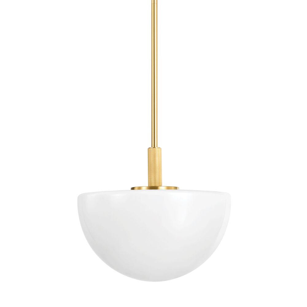 Hudson Valley 5915-AGB 1 Light Pendant in Aged Brass