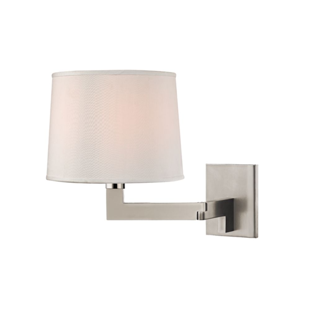 Hudson Valley Lighting 5941-PN Fairport 1 Light Wall Sconce in Polished Nickel