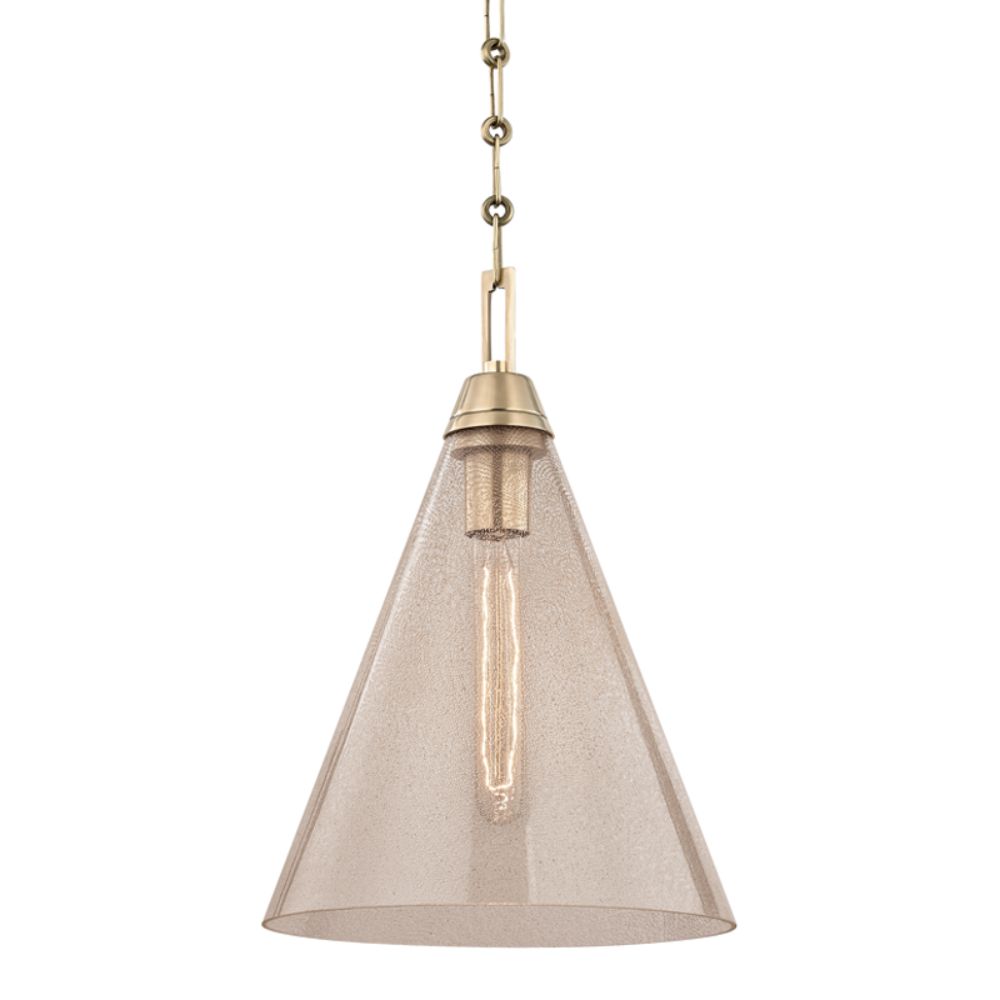 Hudson Valley 6011-AGB NEWBURY-PENDANT in Aged Brass