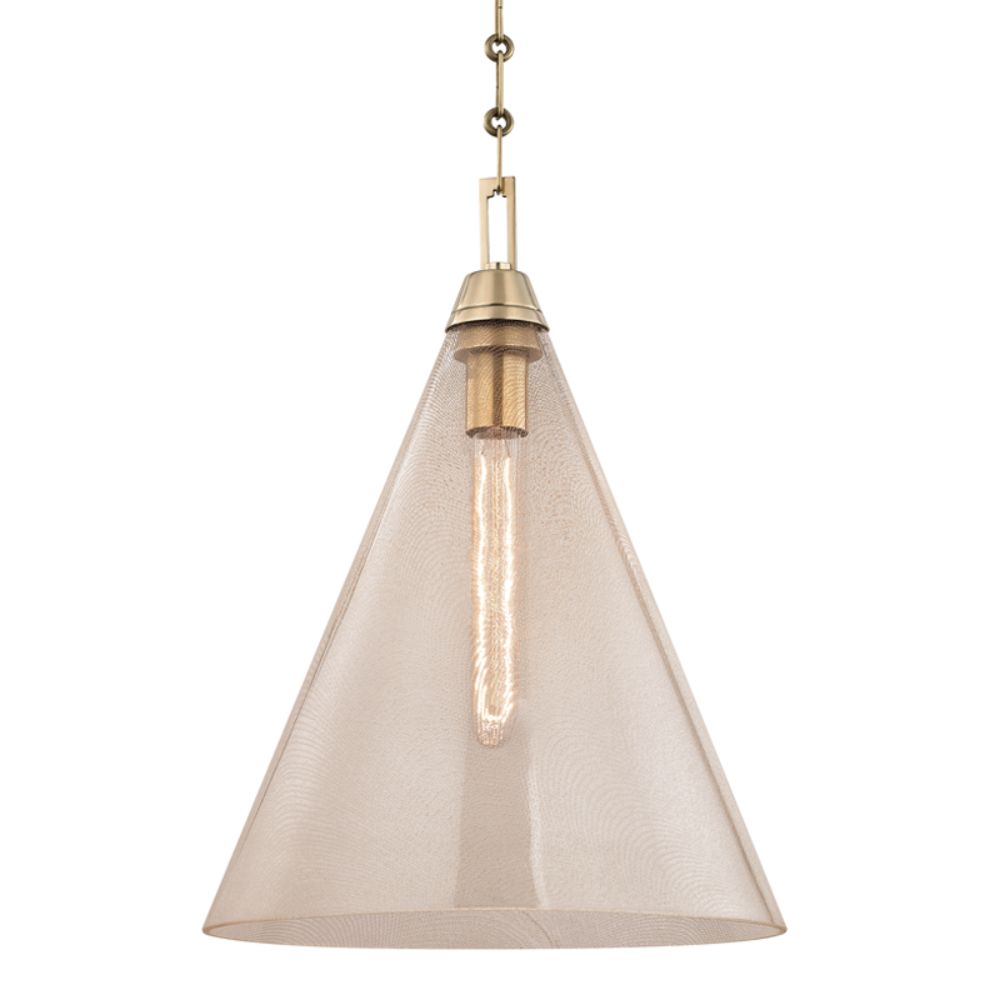 Hudson Valley 6014-AGB NEWBURY-PENDANT in Aged Brass