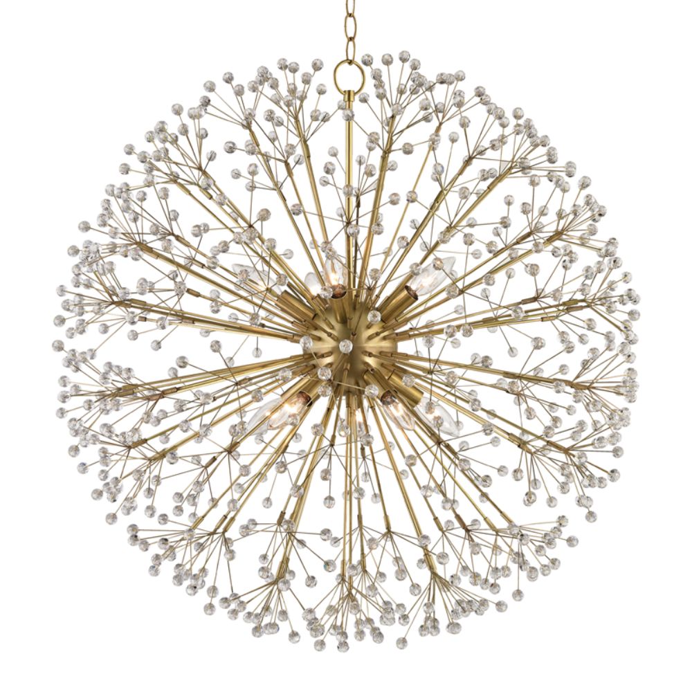 Hudson Valley 6030-AGB DUNKIRK I-30" CHANDELIER Aged Brass