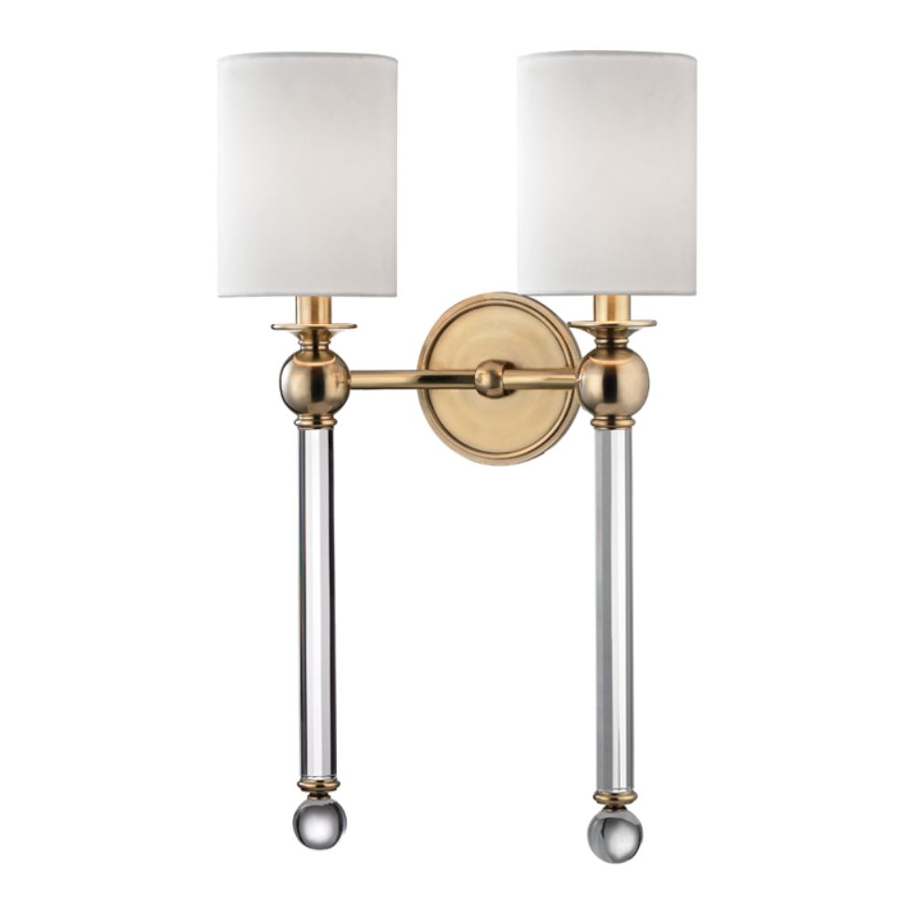 Hudson Valley 6032-AGB GORDON-WALL SCONCE in Aged Brass