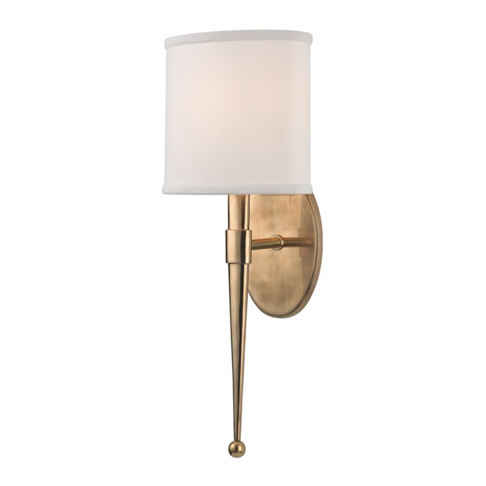 Hudson Valley Lighting 6120-AGB Madison 1 Light Wall Sconce in Aged Brass