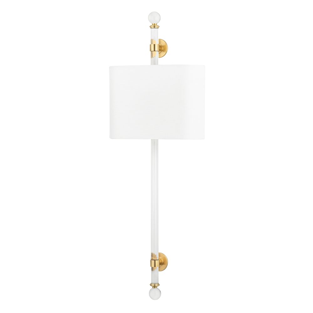 Hudson Valley 6122-AGB WERTHAM 2 Light Wall Sconce