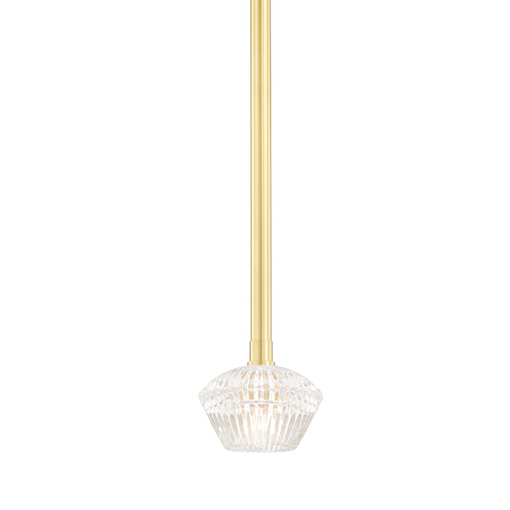 Hudson Valley 6140-AGB 1 Light Pendant in Aged Brass