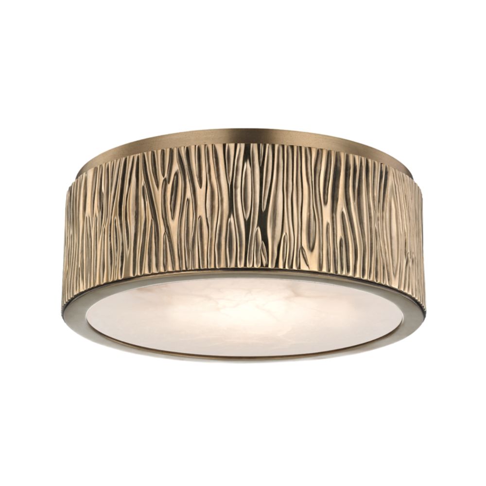 Hudson Valley 6209-AGB Crispin Small Led Flush Mount in Aged Brass