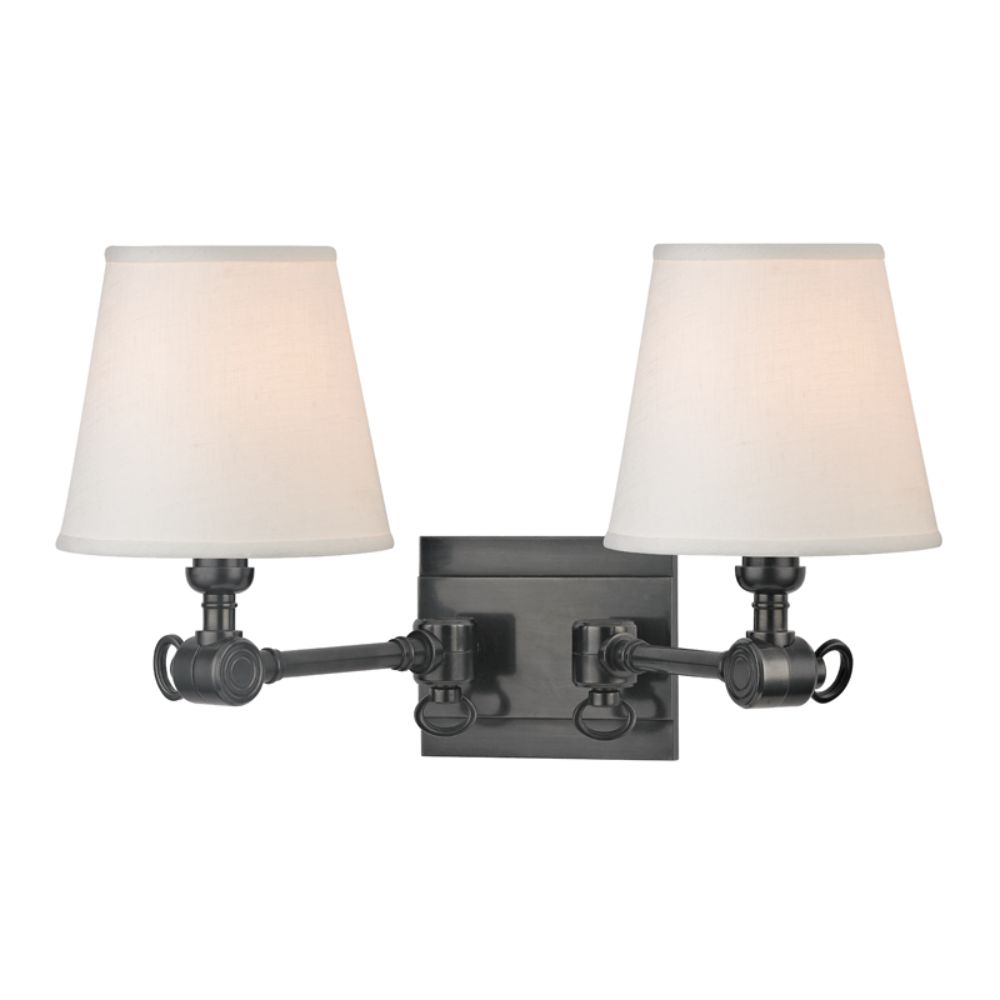 Hudson Valley Lighting 6232-OB Hillsdale 2 Light Wall Sconce in Old Bronze