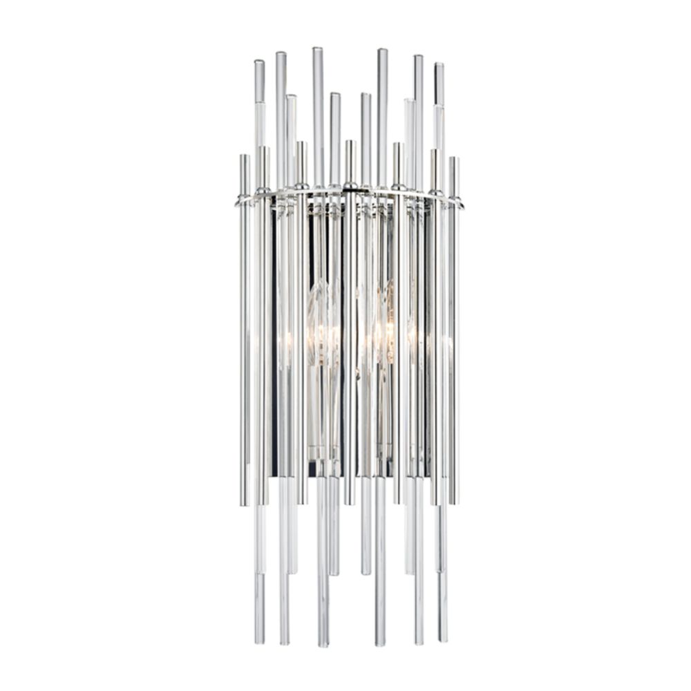 Hudson Valley 6300-PN 2 LIGHT WALL SCONCE in Polished Nickel
