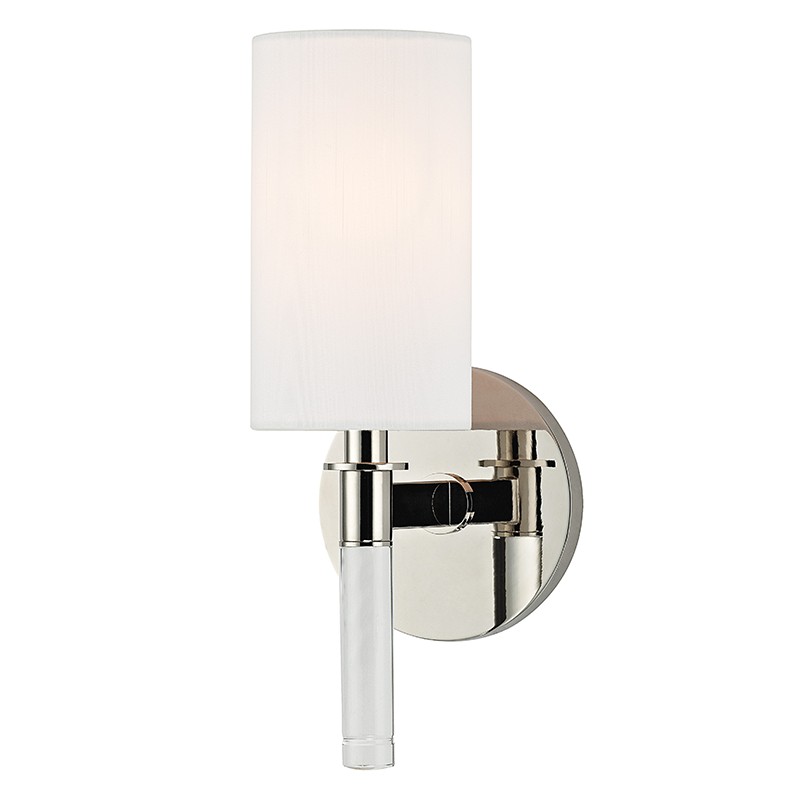Hudson Valley Lighting 6311-PN Wylie 1 Light Wall Sconce in Polished Nickel