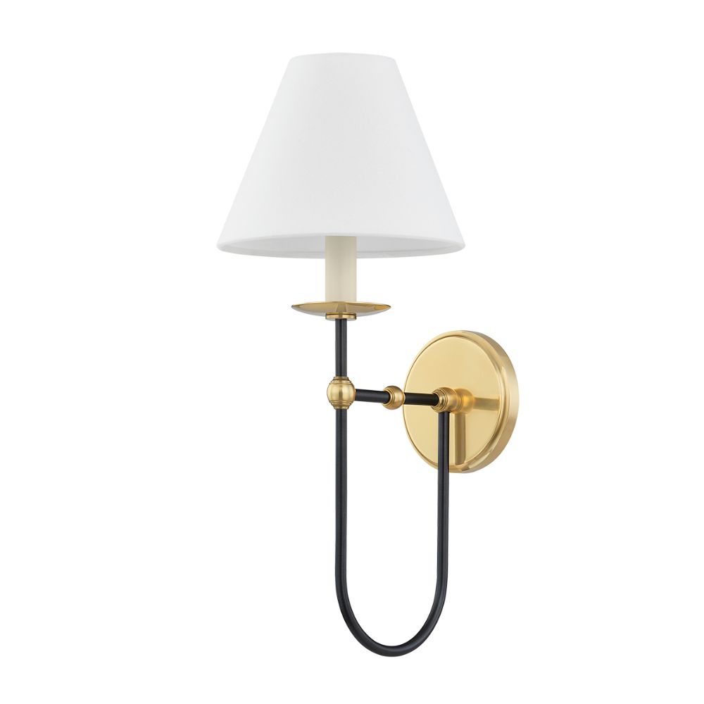 Hudson Valley Lighting 6319-AGB/DB Demarest Wall Sconce in Aged Brass/distressed Bronze