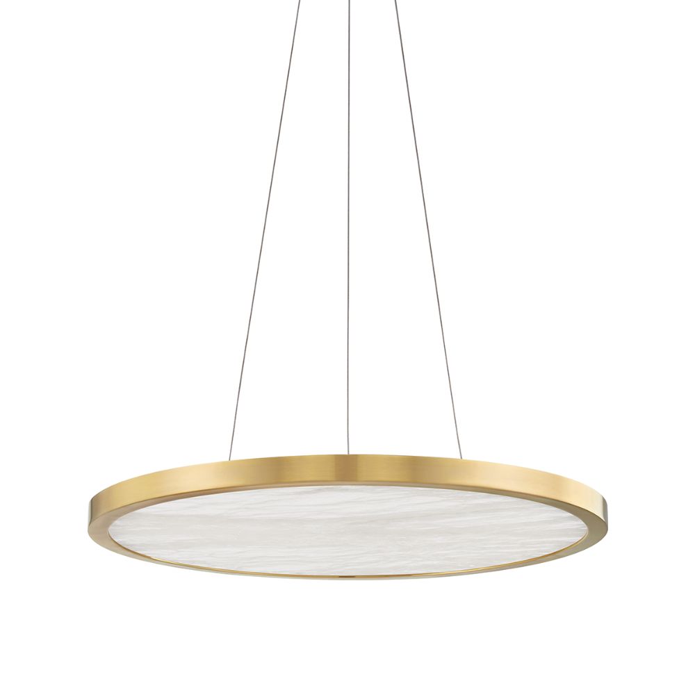 Hudson Valley Lighting 6324-AGB "24"" Led Chandelier" in Aged Brass