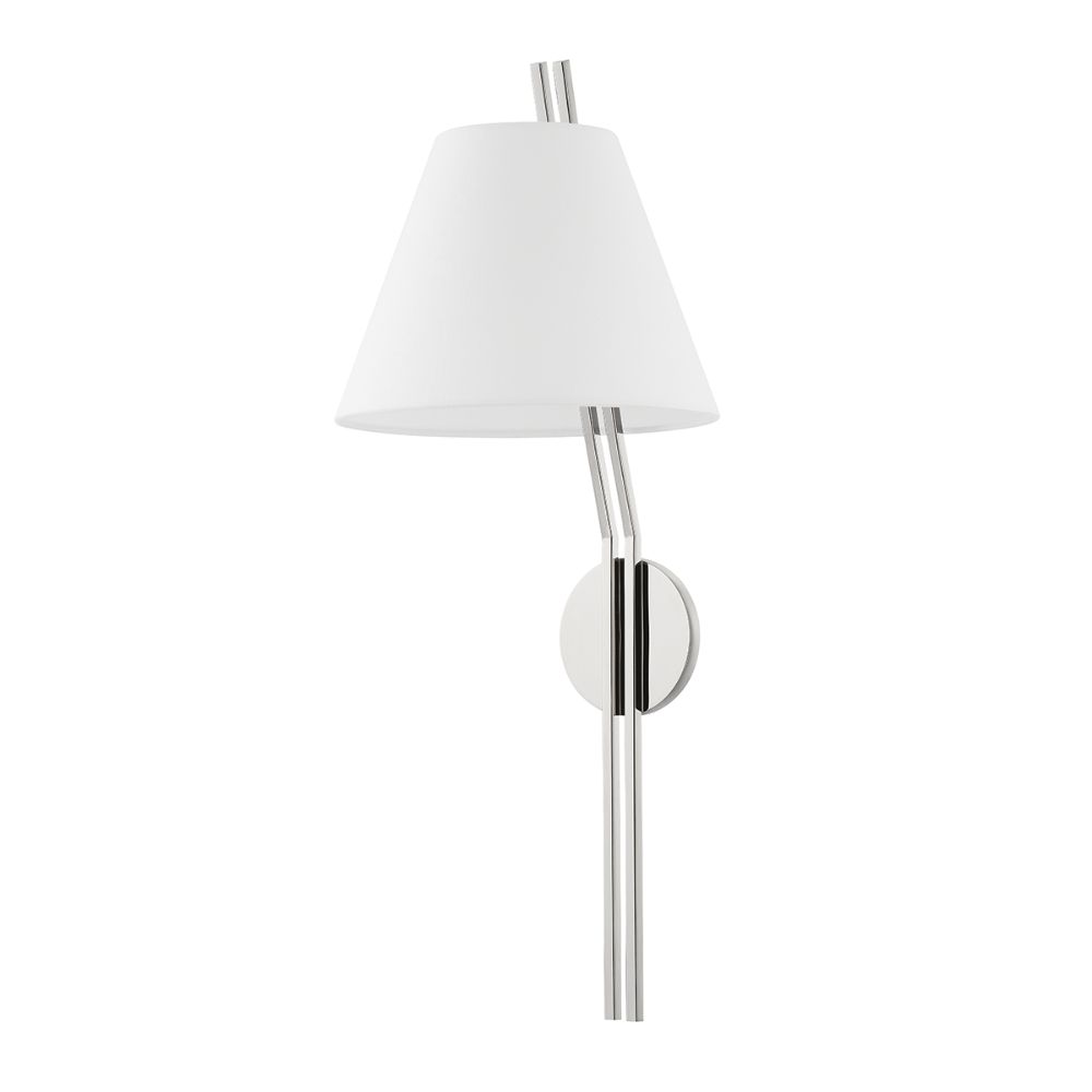 Hudson Valley Lighting 6511-PN 1 Light Wall Sconce in Polished Nickel