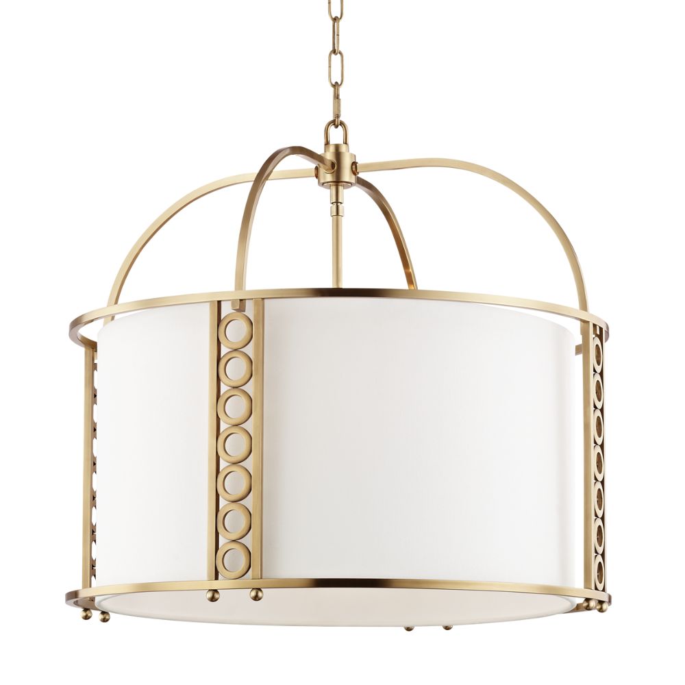 Hudson Valley 6724-AGB Infinity 8 Light Large Pendant in Aged Brass