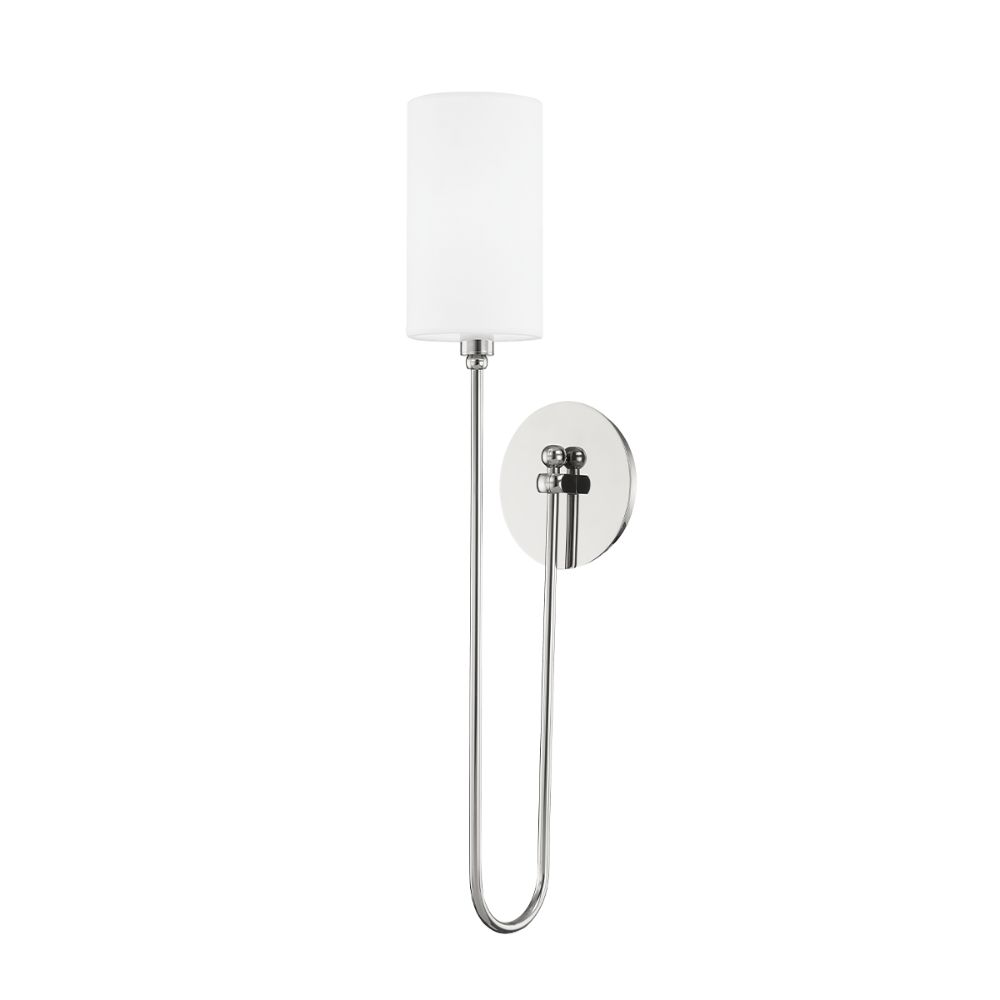 Hudson Valley 6800-PN 1 Light Wall Sconce in Polished Nickel