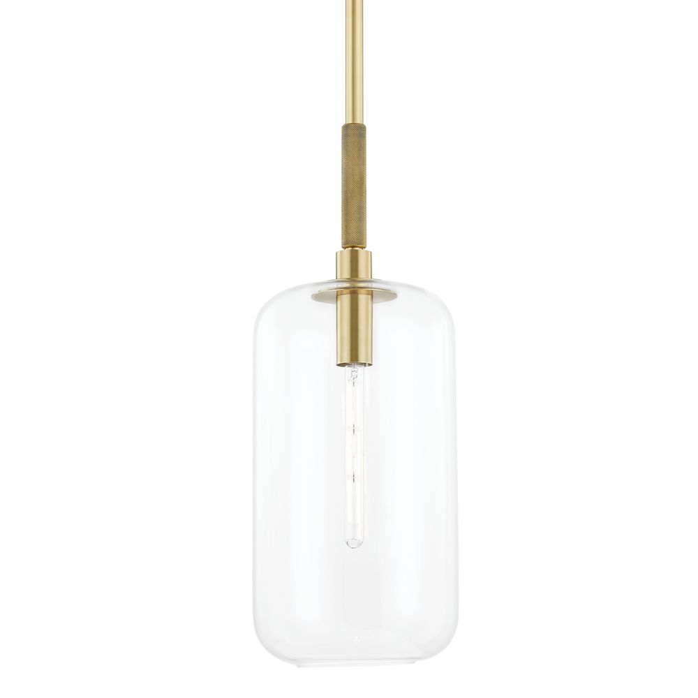Hudson Valley 6911-AGB Lenox Hill 1 Light Large Pendant in Aged Brass