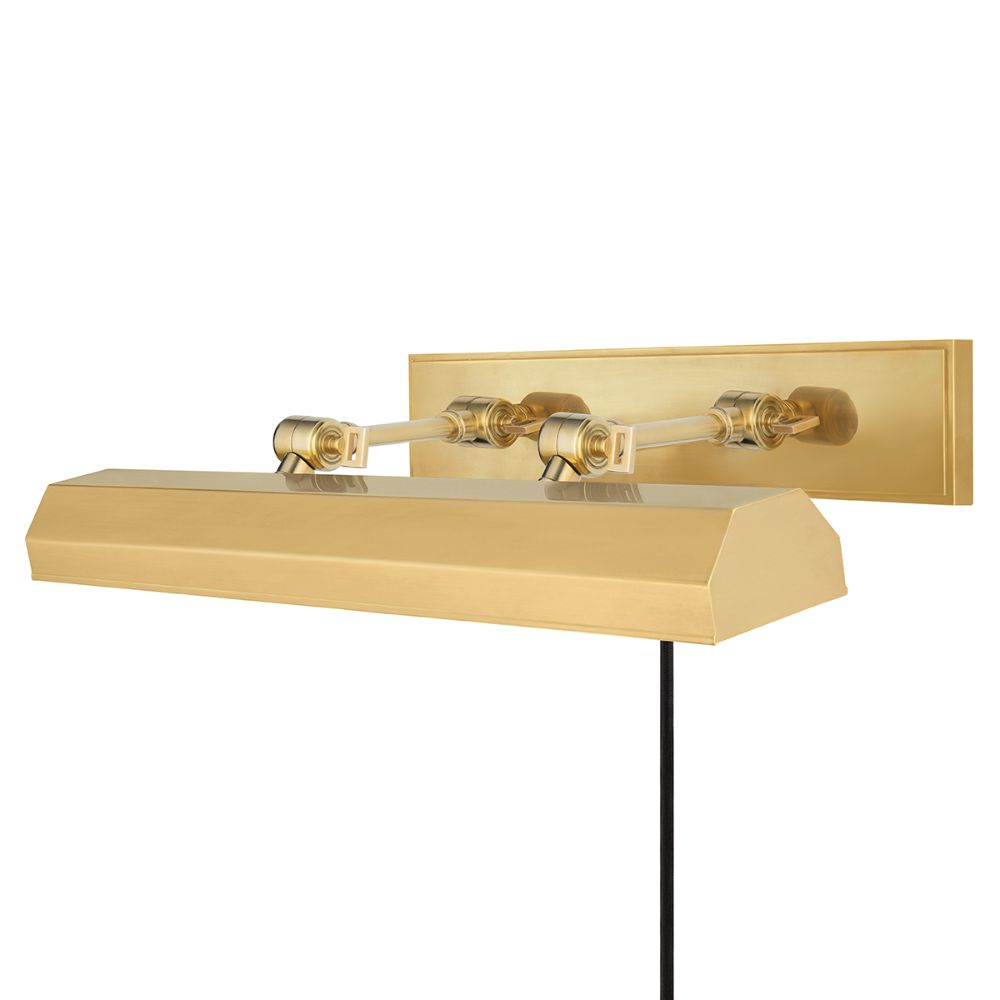 Hudson Valley Lighting 7023-AGB Woodbury 3 Light Picture Light in Aged Brass