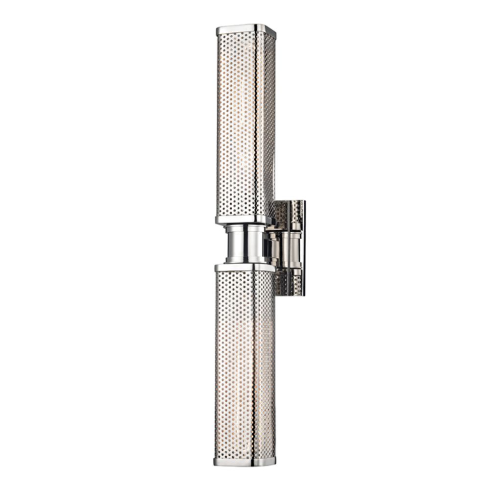Hudson Valley 7032-PN 2 LIGHT WALL SCONCE in Polished Nickel
